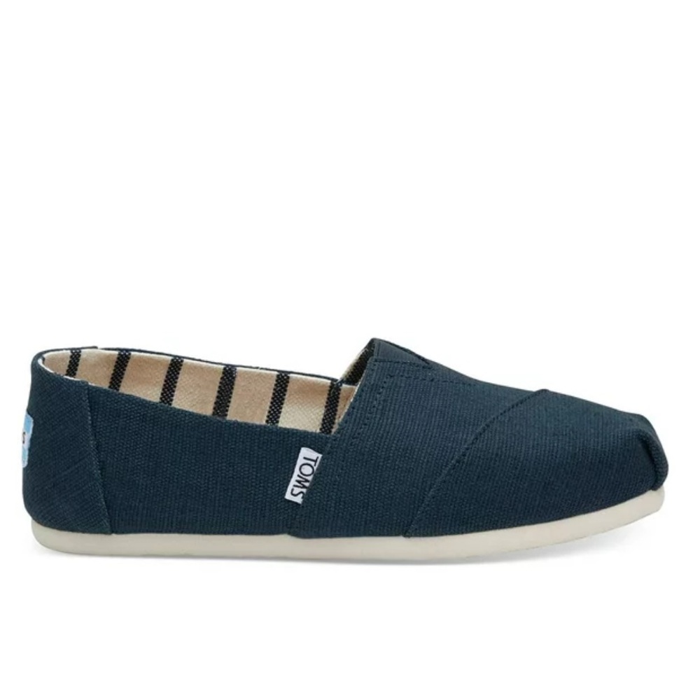 NIB Tom’s Women’s Heritage Canvas Classic Slip On Shoes‎ Majolica Blue Size 5.5